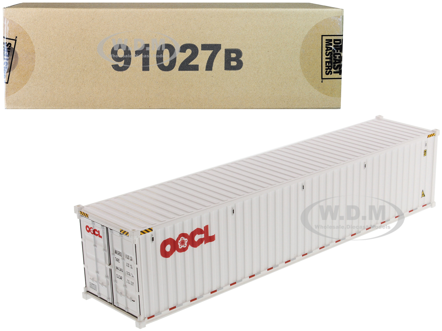 40 Dry Goods Sea Container "OOCL" White "Transport Series" 1/50 Model by Diecast Masters