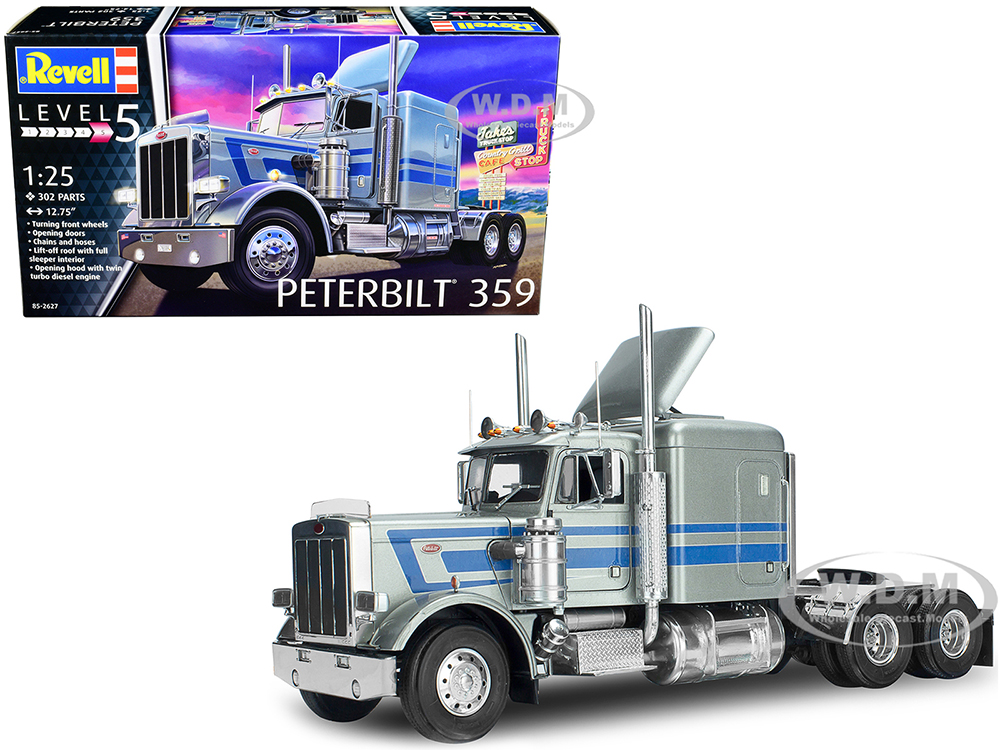 Level 5 Model Kit Peterbilt 359 Truck Tractor 1/25 Scale Model by Revell