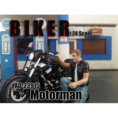 Biker Motorman Figure For 124 Scale Models By American Diorama