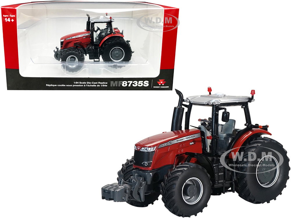 Massey Ferguson 8735S DynaVT Tractor Red 1/64 Diecast Model By SpecCast