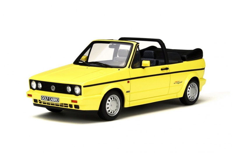 1991 Volkswagen Golf I Cabriolet Young Line Yellow Limited Edition To 2000pcs 1/18 Model Car By Otto Mobile