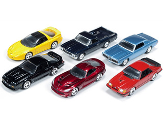 Autoworld Muscle Cars Deluxe Set Of 6 Cars Release 2 1/64 Diecast Cars by Autoworld