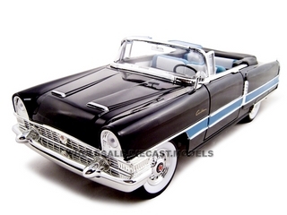 Image of 1955 Packard Caribbean Convertible Black 1/18 Diecast Model Car by Road Signature