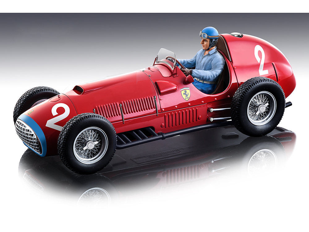 Ferrari 375 #2 Alberto Ascari Winner Formula One F1 Italy GP (1951) with Driver Figure Mythos Series Limited Edition to 95 pieces Worldwide 1/18 Model Car by Tecnomodel