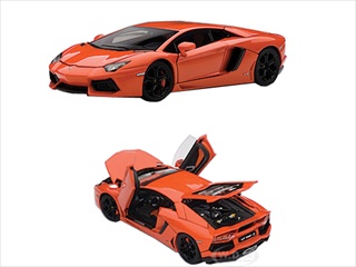 Lamborghini Aventador Lp700-4 Metallic Orange W/openings 1/43 Diecast Model Car By Autoart
