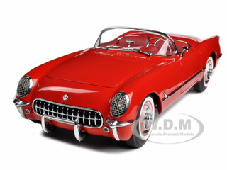1954 Chevrolet Corvette Red 1/18 Diecast Model Car By Autoart