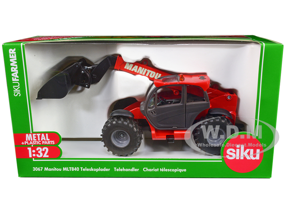 Manitou MLT840 Telescopic Handler Red 1/32 Diecast Model by Siku