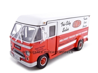 Image of 1961 Divco Step Van 70 Red 1/34 Diecast Van by Unique Replicas