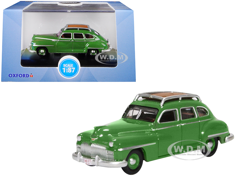1946-1948 DeSoto Suburban with Roof Rack Noel Green 1/87 (HO) Scale Diecast Model Car by Oxford Diecast