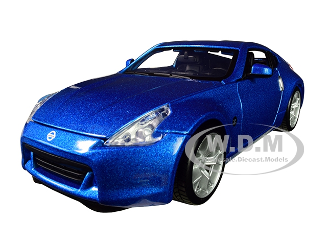 2009 Nissan 370z Metallic Blue 1/24 Diecast Model Car By Maisto