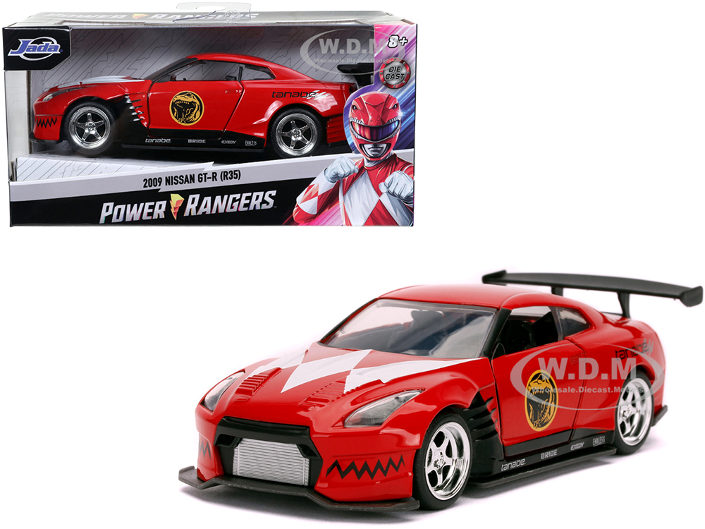 2009 Nissan GT-R (R35) Red Red Rangers "Power Rangers" 1/32 Diecast Model Car by Jada