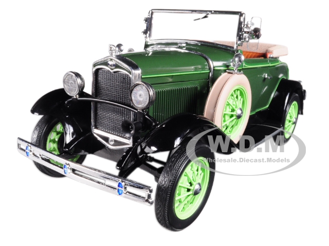 Image of 1931 Ford Model A Roadster Brewster Green 1/18 Diecast Model Car by Sunstar