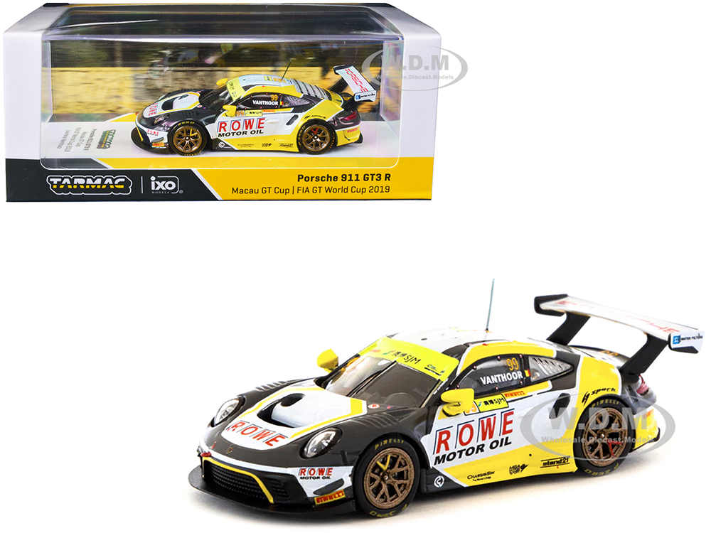 Porsche 911 GT3 R 99 Laurens Vanthoor 2nd Place "Macau GT Cup FIA GT World Cup" (2019) "Hobby64" Series 1/64 Diecast Model Car by Tarmac Works