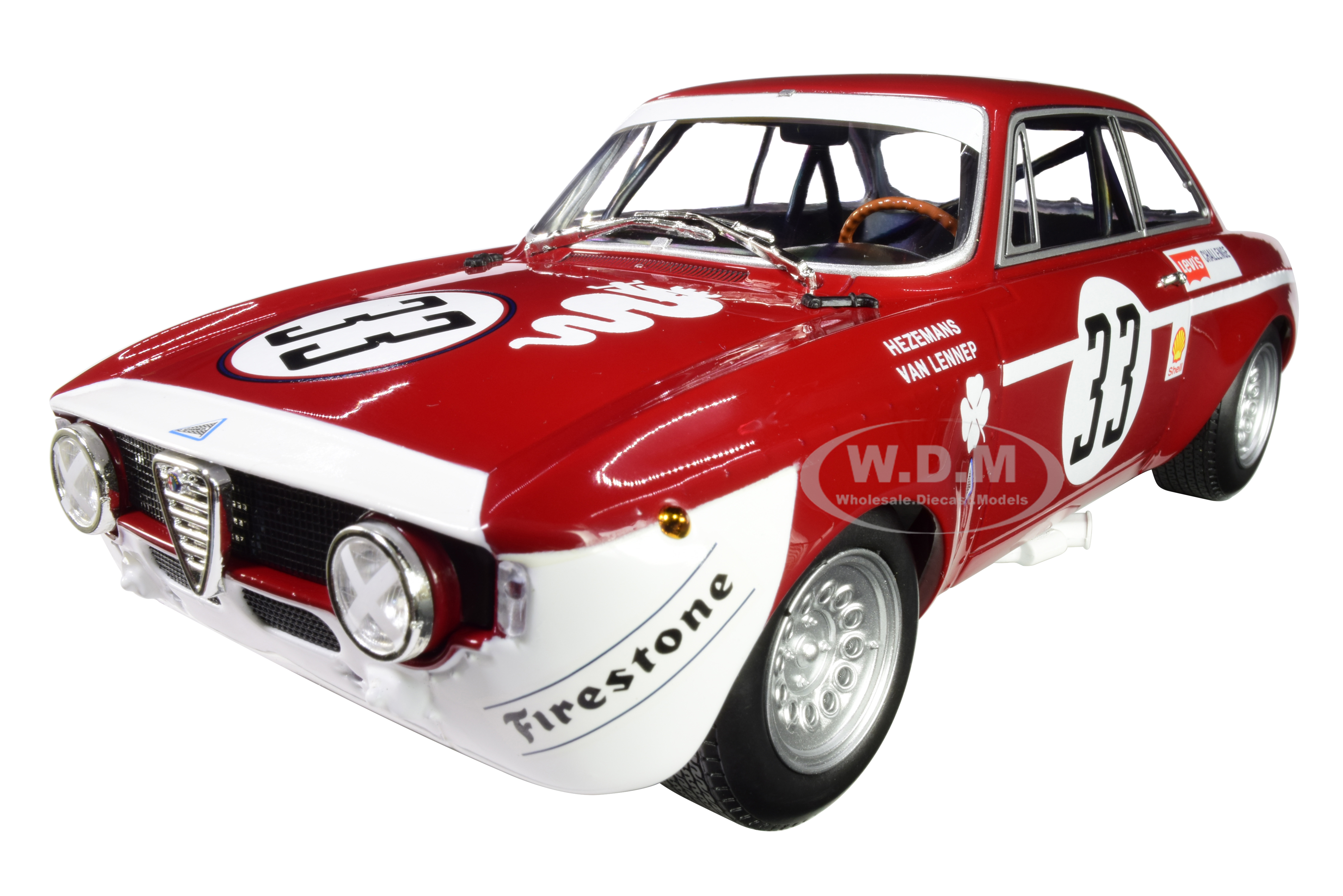 Image of Alfa Romeo GTA 1300 Junior 33 Hezemanns / Van Lennep Winners Division 1 4H Jarama (1972) Limited Edition to 300 pieces Worldwide 1/18 Diecast Model C