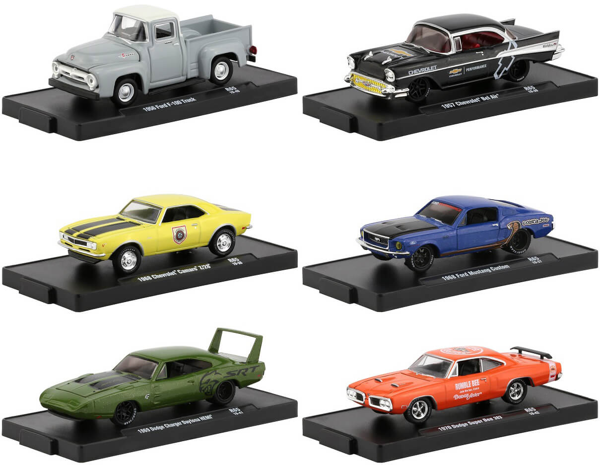 "Drivers" Release 65 Set of 6 pieces in Blister Packs 1/64 Diecast Model Cars by M2 Machines