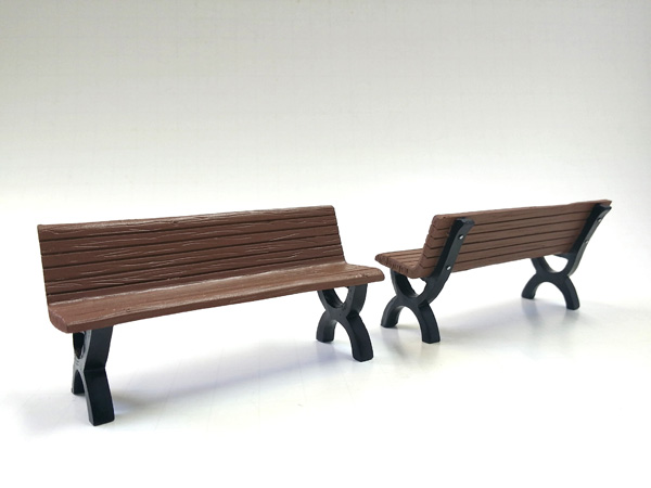 Image of Bench Accessory 2 Piece Set for 1/18 Scale Models by American Diorama