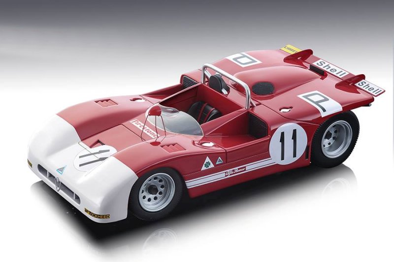 Image of Alfa Romeo T33/3 11 A. de Adamich/ H. Pescarolo 4th Place Nurburgring 1000km 1971 Mythos Series Limited Edition to 100 pieces Worldwide 1/18 Model Ca