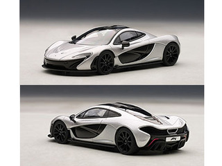 Image of Mclaren P1 Ice Silver 1/43 Diecast Car Model by Autoart