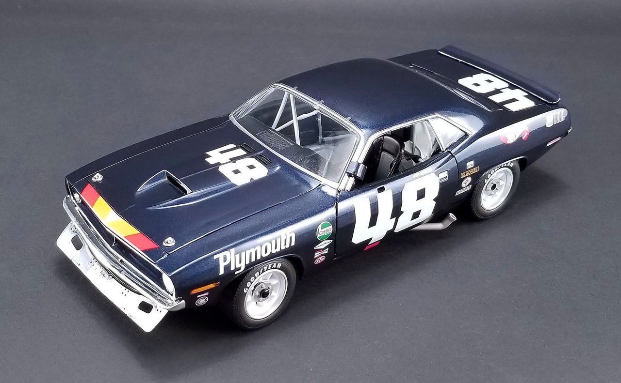 Image of 1970 Plymouth Trans Am Cuda 48 Dan Gurney Limited Edition to 1236 pieces Worldwide 1/18 Diecast Model Car by Acme