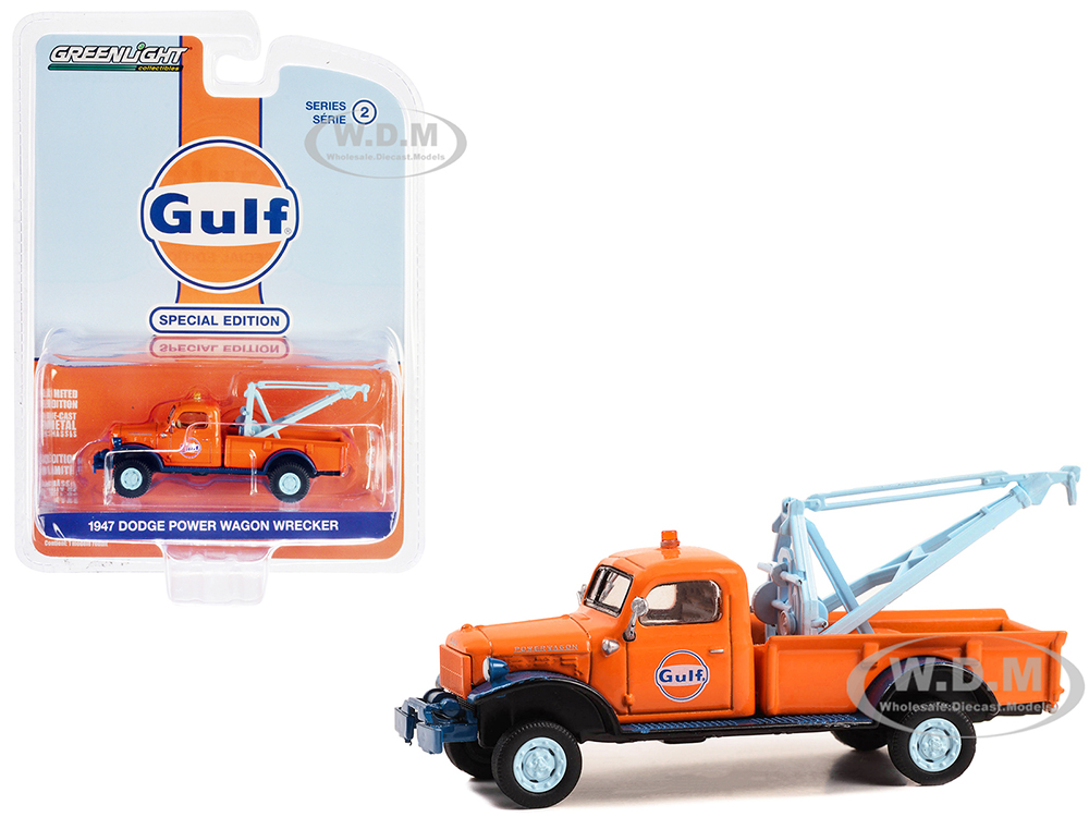 1947 Dodge Power Wagon Wrecker Tow Truck Orange 