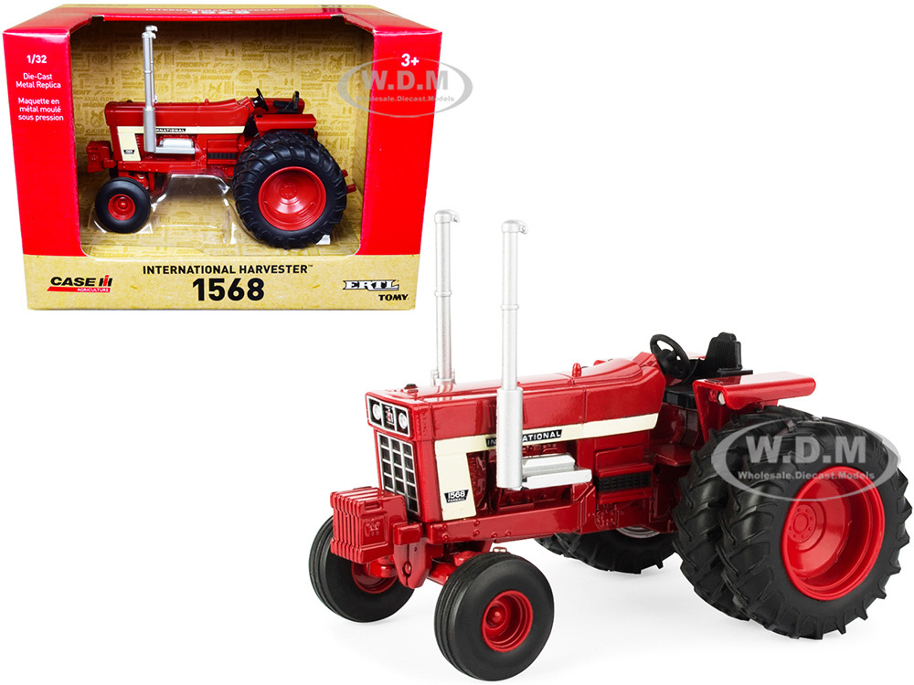 International Harvester 1568 Tractor Red "Case IH Agriculture" Series 1/32 Diecast Model by ERTL TOMY
