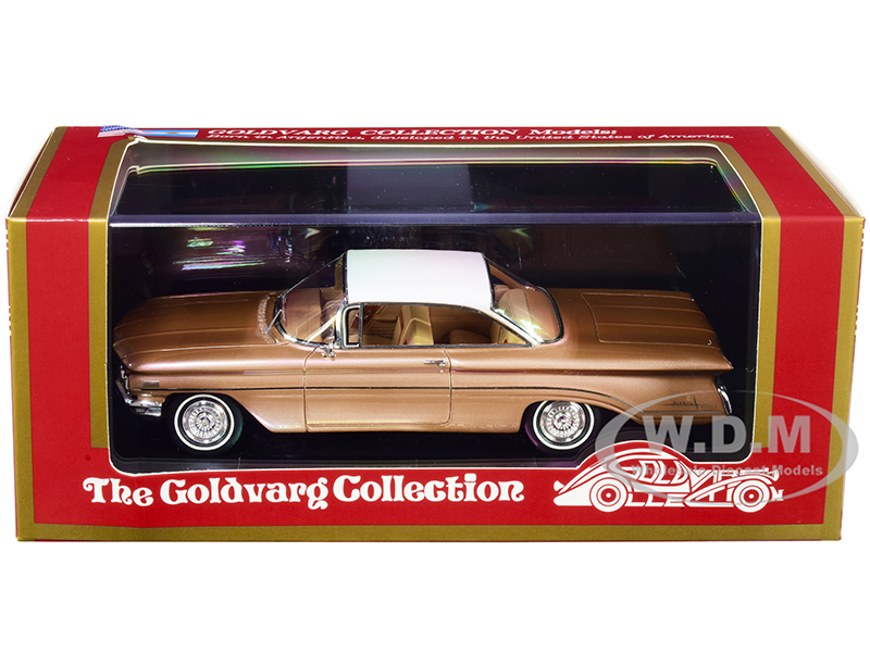 Image of 1960 Oldsmobile Copper Mist Metallic with White Top Limited Edition to 220 pieces Worldwide 1/43 Model Car by Goldvarg Collection
