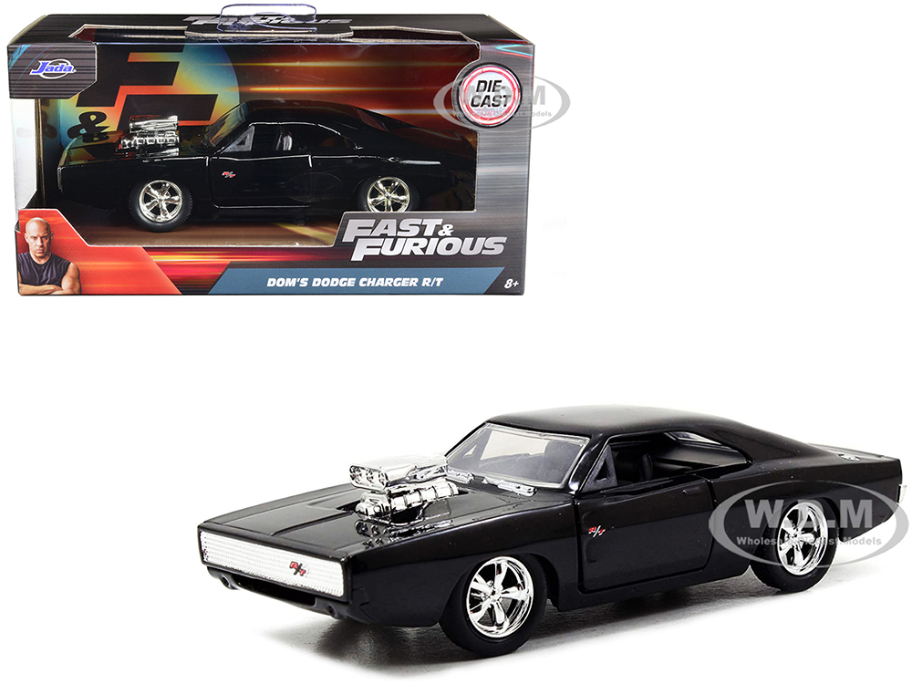Doms Dodge Charger R/T Black "Fast &amp; Furious 7" (2015) Movie 1/32 Diecast Model Car by Jada