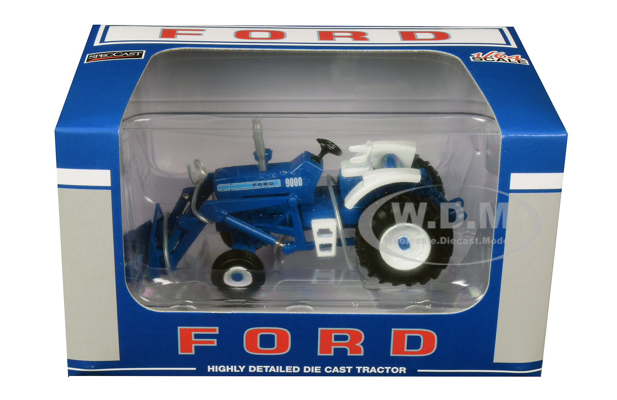 Ford 9000 Wide Front Tractor With Loader 1/64 Diecast Model By Speccast