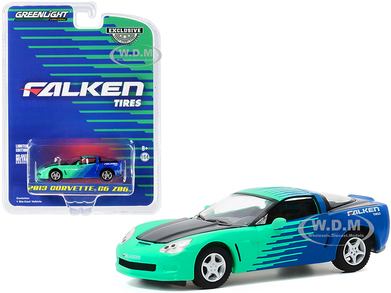Image of 2013 Chevrolet Corvette C6 Z06 "Falken Tires" "Hobby Exclusive" 1/64 Diecast Model Car by Greenlight