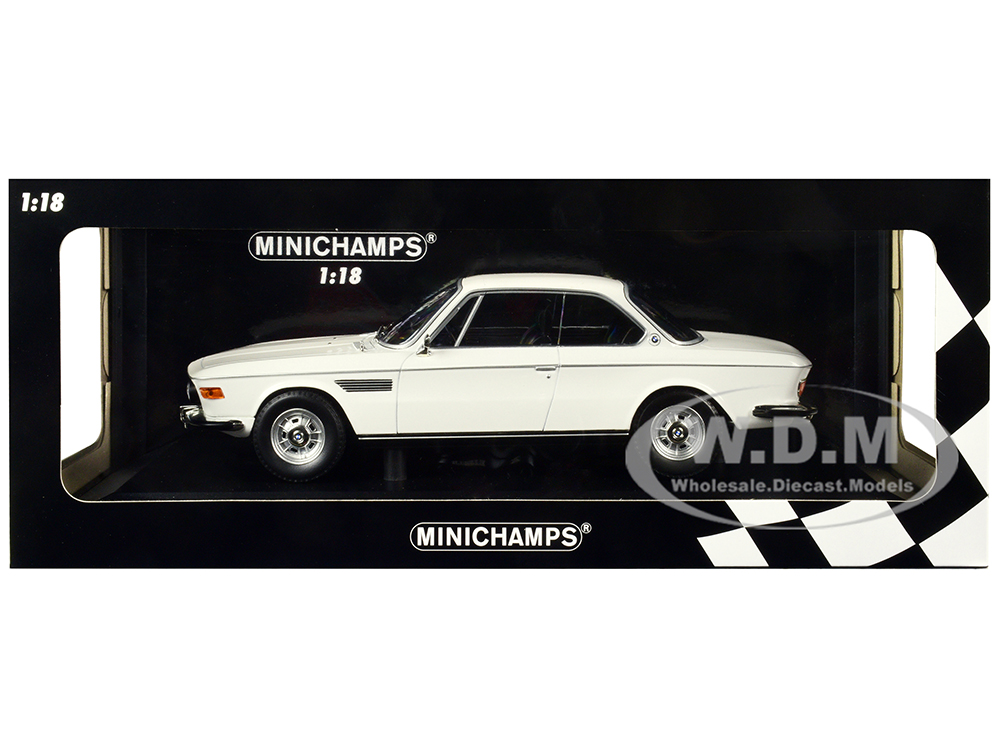 1968 BMW 2800 CS White Limited Edition to 600 pieces Worldwide 1/18 Diecast Model Car by Minichamps