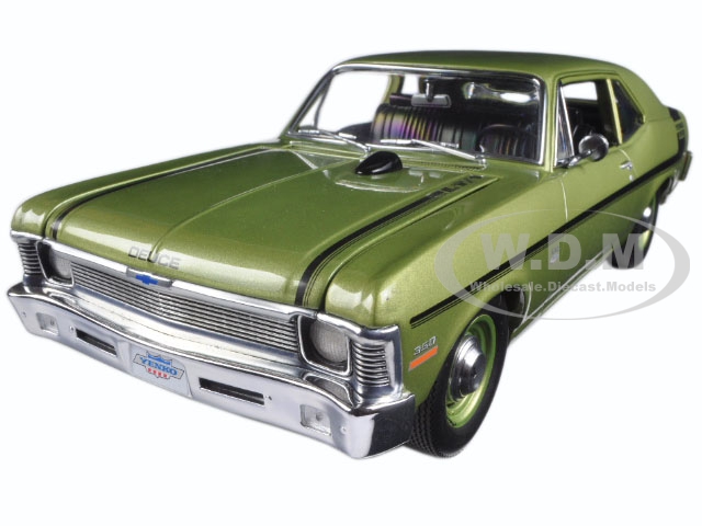 1970 Chevrolet Nova Yenko Deuce Citrus Green Limited Edition to 600pcs 1/18 Diecast Model Car by GMP