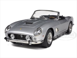 1961 Ferrari 250 GT SWB California Spyder Silver 1/18 Diecast Car Model by CMC