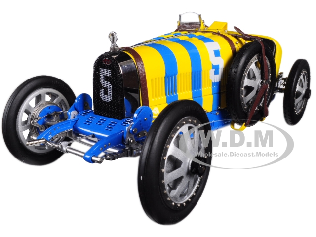 Bugatti T35 5 National Colour Project Grand Prix Sweden Limited Edition to 500 pieces Worldwide 1/18 Diecast Model Car by CMC