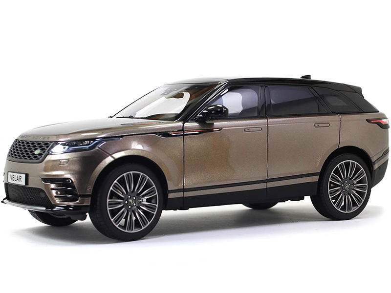 Land Rover Range Rover Velar First Edition Brown Metallic with Black Top 1/18 Diecast Model Car by LCD Models