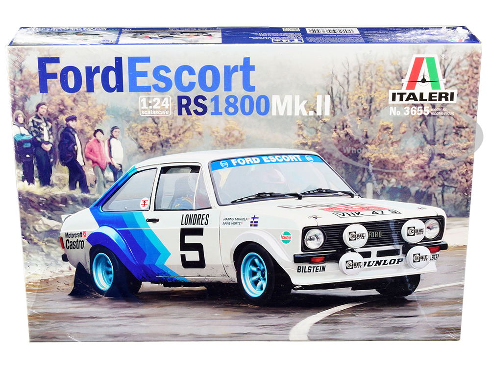 Skill 2 Model Kit Ford Escort RS 1800 Mk.II 5 Rallye Monte Carlo (1979) 1/24 Scale Model by Italeri