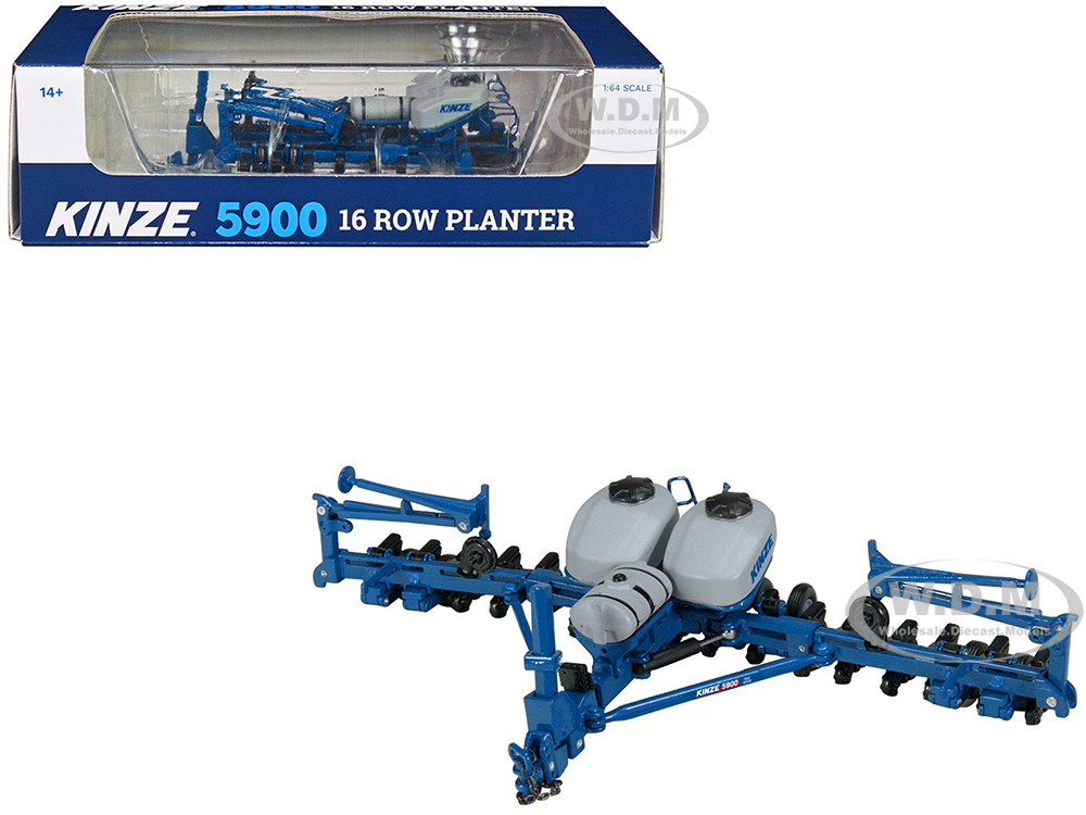 Kinze 5900 16 Row Planter Blue (Diecast Metal Replica) 1/64 Diecast Model by SpecCast