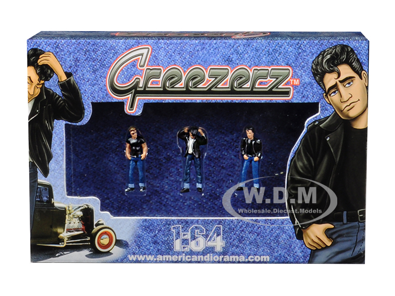 Greezerz 3pc Figure Set For 164 Diecast Model Cars By American Diorama