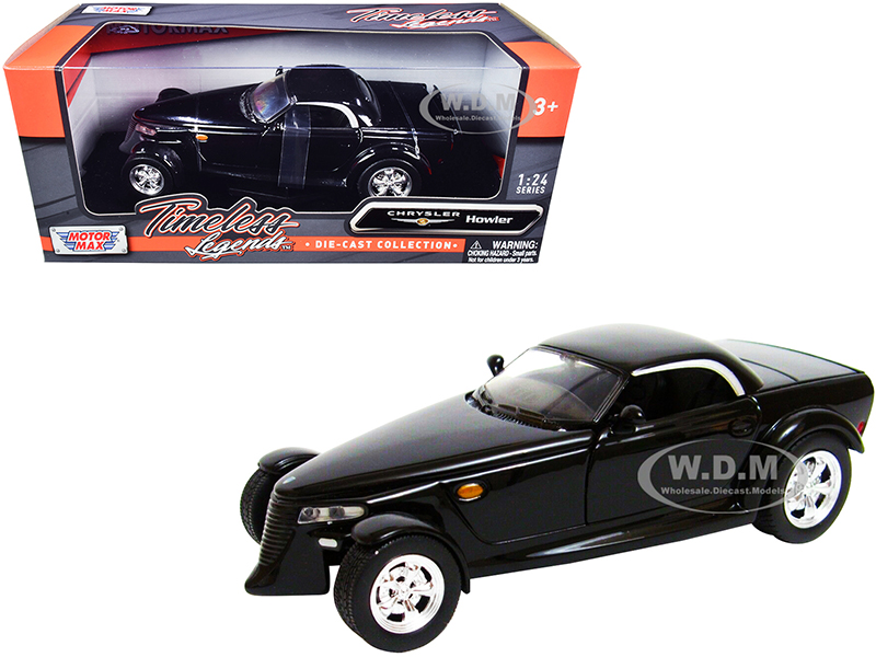 Chrysler Howler Concept Black "Timeless Legends" 1/24 Diecast Model Car by Motormax