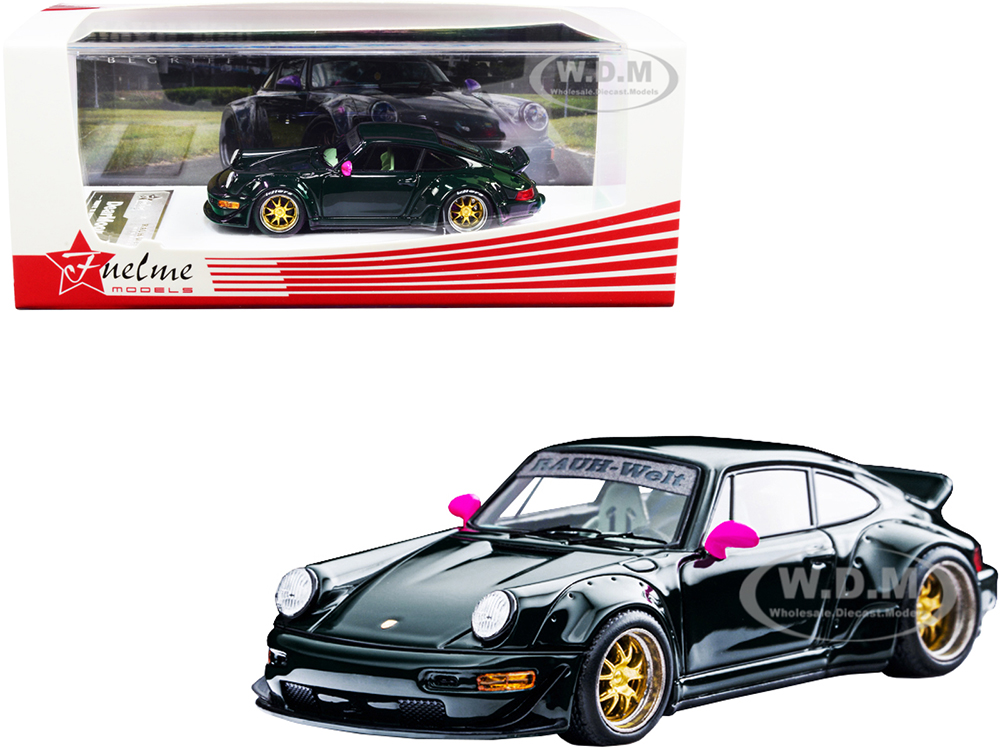 RWB 911 (964) "Dear Moor" Tribute to Father Dark Green "RAUH-Welt BEGRIFF" "Pocket Garage" Series Limited Edition to 399 pieces Worldwide 1/64 Model