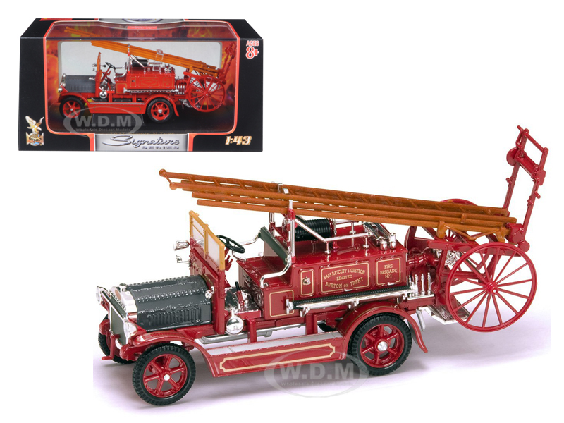1921 Dennis N Type Fire Engine Red 1/43 Diecast Car Model by Road Signature