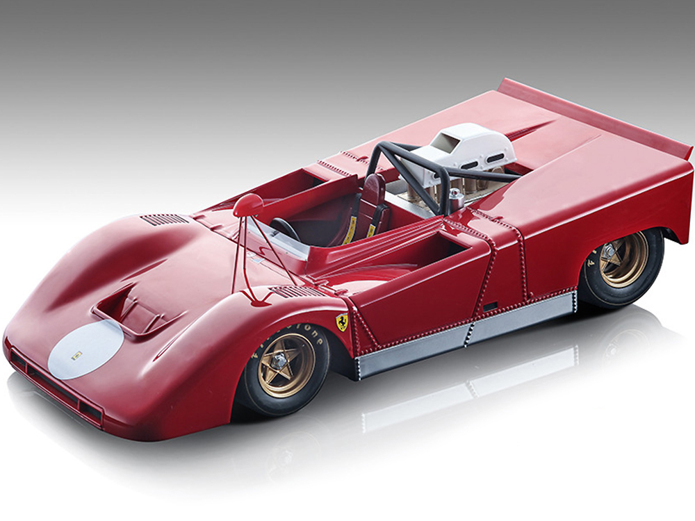 1971 Ferrari 712 Can Am Red Press Version "Mythos Series" Limited Edition to 100 pieces Worldwide 1/18 Model Car by Tecnomodel