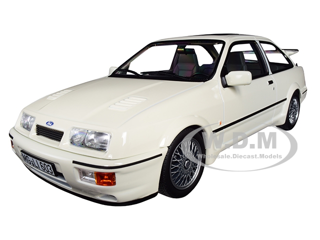 1986 Ford Sierra Rs Cosworth White 1/18 Diecast Model Car By Norev