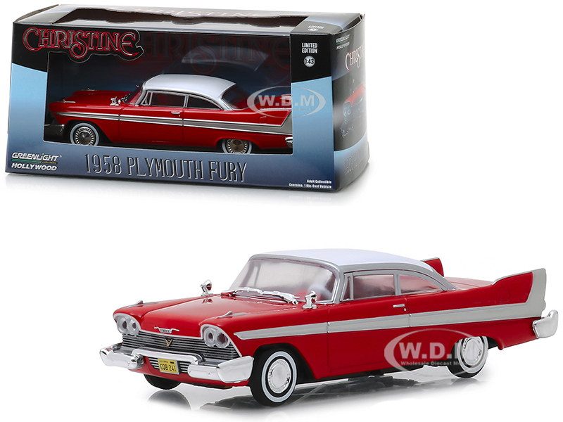 1958 Plymouth Fury Red Christine (1983) Movie 1/43 Diecast Model Car by Greenlight