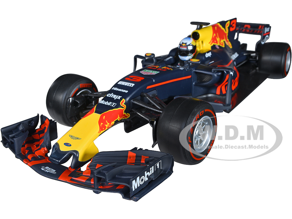 Renault Red Bull Racing TAG Heuer RB13 3 Daniel Ricciardo Formula One F1 1/18 Diecast Model Car by Bburago