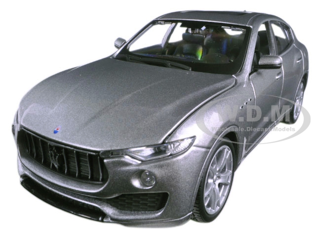 Maserati Levante Silver 1/24 Diecast Model Car By Bburago