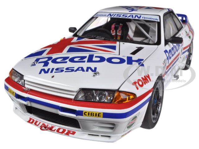 Image of Nissan Skyline GT-R (R32) Group A 1990 Reebok 1 1/18 Diecast Car Model by Autoart