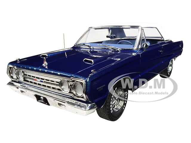 1967 Plymouth Belvedere GTX Convertible Dark Blue Graveyard Carz (2012) TV Series 1/18 Diecast Model Car by Greenlight