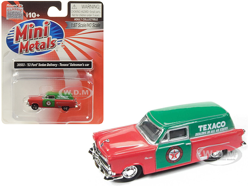 1953 Ford Sedan Delivery "texaco" Salesmans Car 1/87 (ho) Scale Model Car By Classic Metal Works