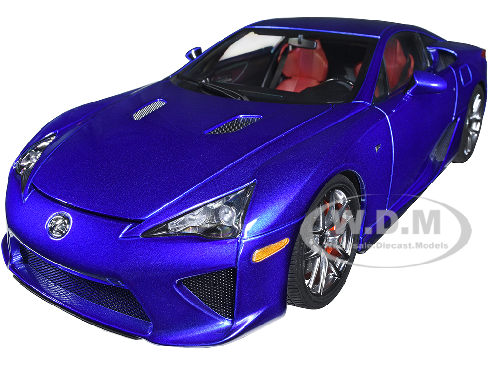 Lexus LFA Pearl Blue Metallic 1/18 Model Car By Autoart