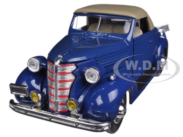 1938 Chevrolet Master Convertible Blue 1/32 Diecast Model Car By New Ray